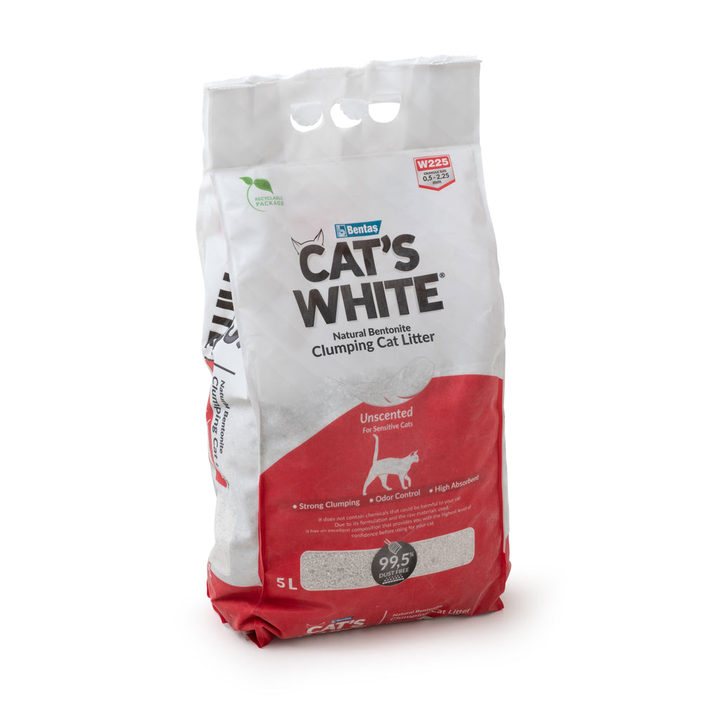 Bentas Cat's White Премиум бентонит за котешка тоалетна 5л