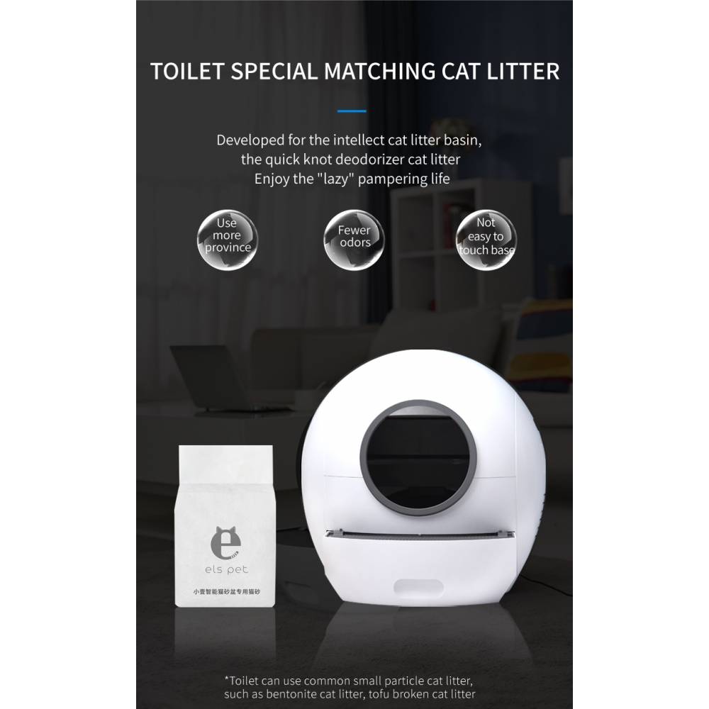 ELS PET SmartClean – Интелигентна самопочистваща се котешка тоалетна с управление чрез приложение