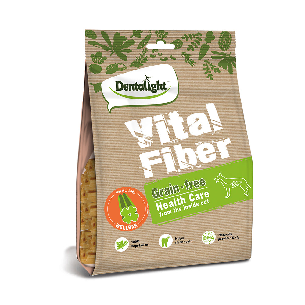 Дентално лакомство за кучета DENTALIGHT VITAL FIBER - 360гр./35бр.