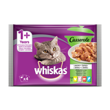 Whiskas Casserole Балансиран пауч за котки  4х85 гр